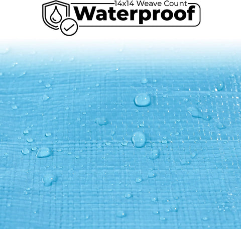 Tarps Heavy Duty Waterproof 20x40 ft, 12 mil Thick Tarp Cover with Grommets