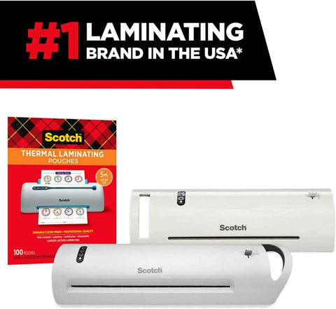 Scotch Thermal Laminating Pouches, 200 Count, Clear, 3 mil. | Ideal Office or School Supplies, Fits Letter Sized Paper (8.9 in. × 11.4 in.)