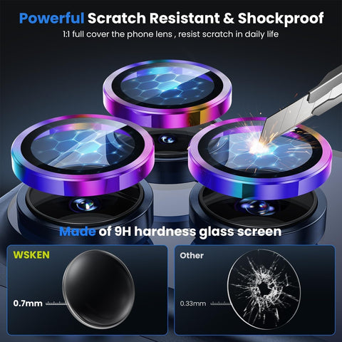 WSKEN for iPhone 17 Pro/iPhone 17 Pro Max Camera Lens Protector