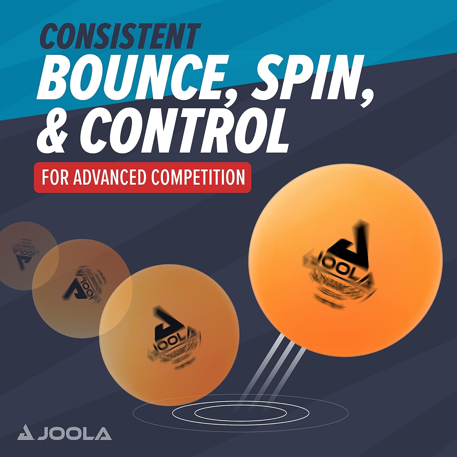 JOOLA Training 3 Star Table Tennis Balls - 40+mm Regulation Bulk Ping Pong Balls for Competition and Recreational Play - Fun as a Cat Toy - Indoor and Outdoor Compatible