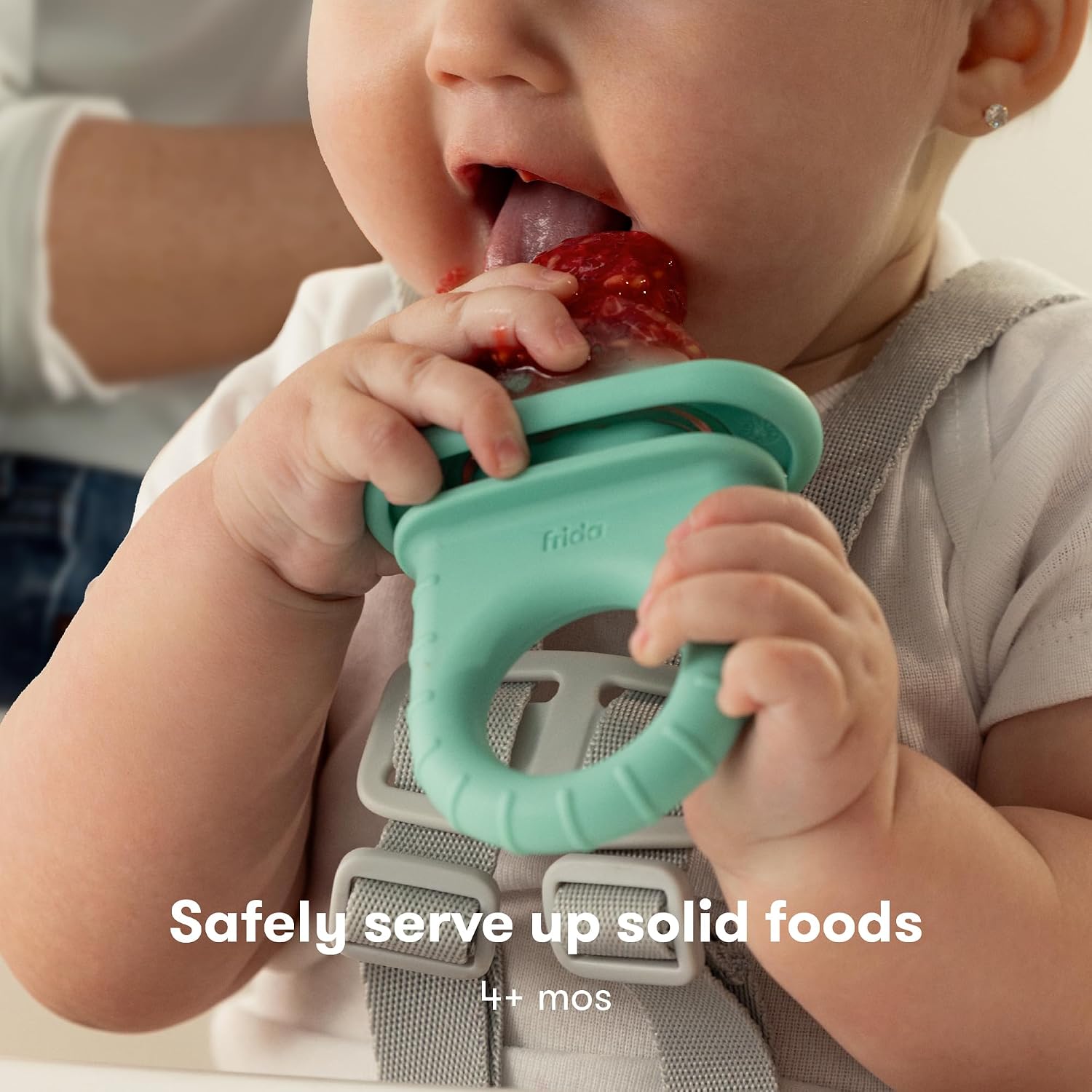 Frida Baby Push Pop Silicone Feeder, Baby Fruit Feeder, 3 Count, BPA Free