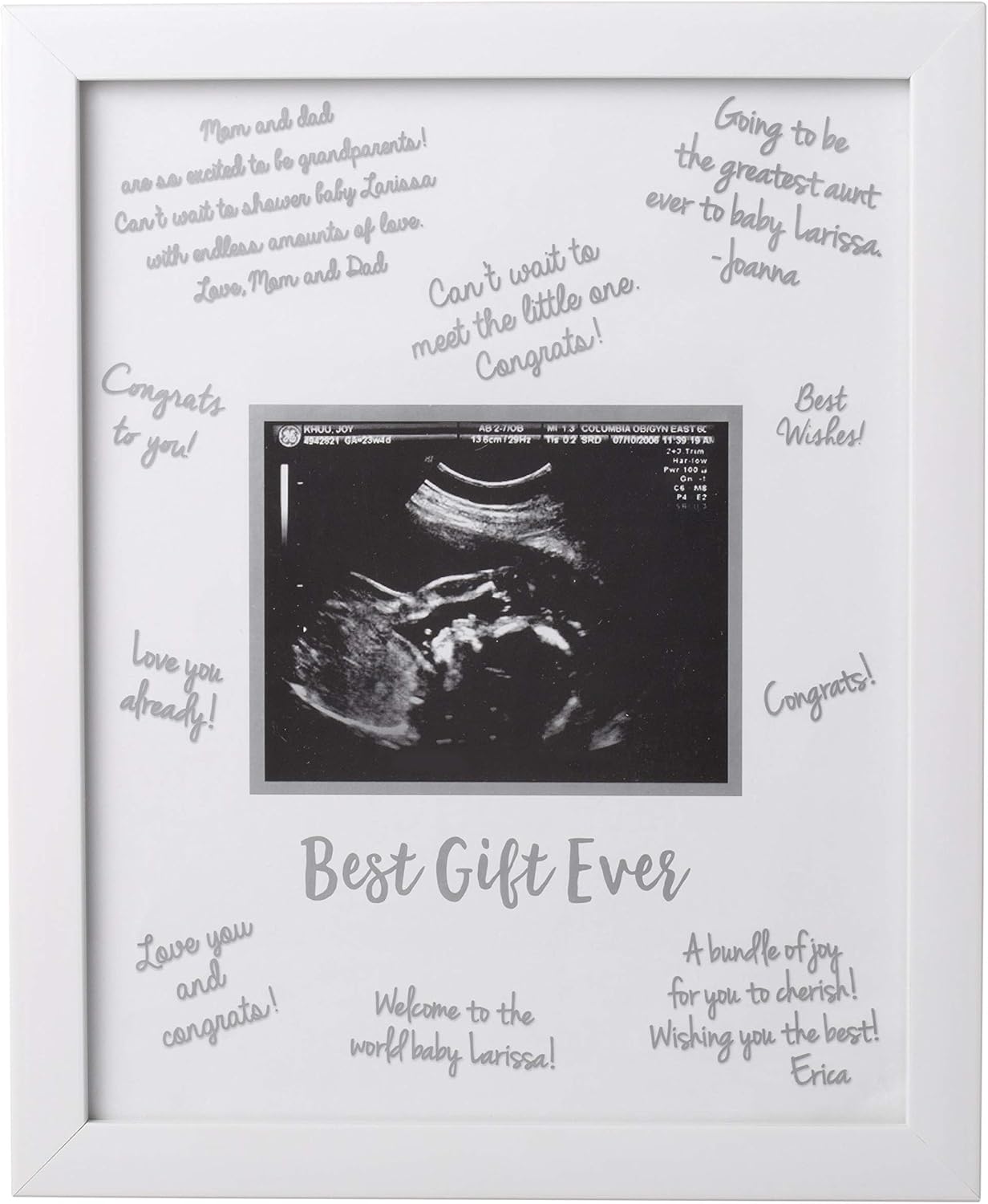 Guest Signature Sonogram Keepsake Frame