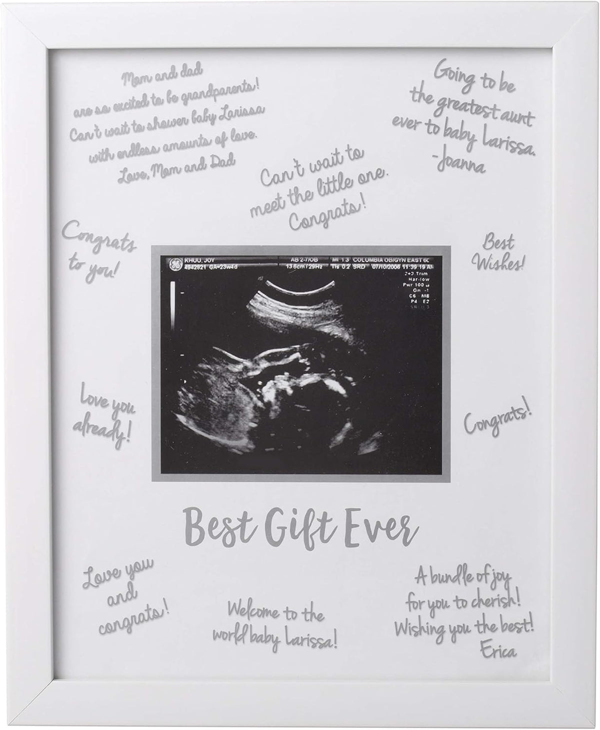 Guest Signature Sonogram Keepsake Frame