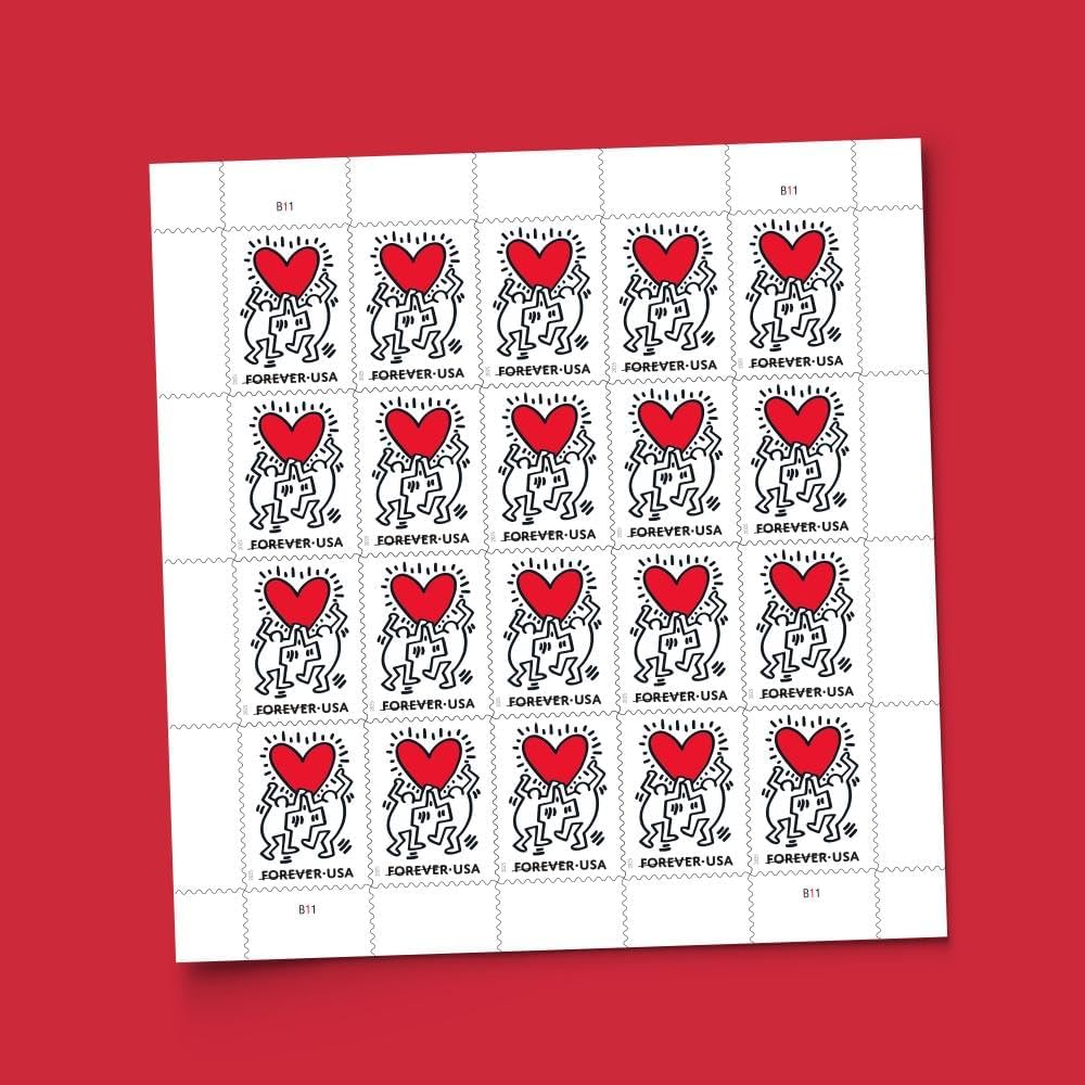 Love 2025 (5 Sheets of 20) Wedding First-Class Mail Forever Postage Stamps