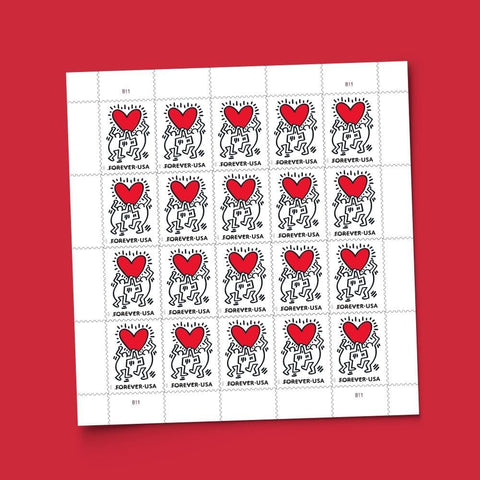 Love 2025 (5 Sheets of 20) Wedding First-Class Mail Forever Postage Stamps