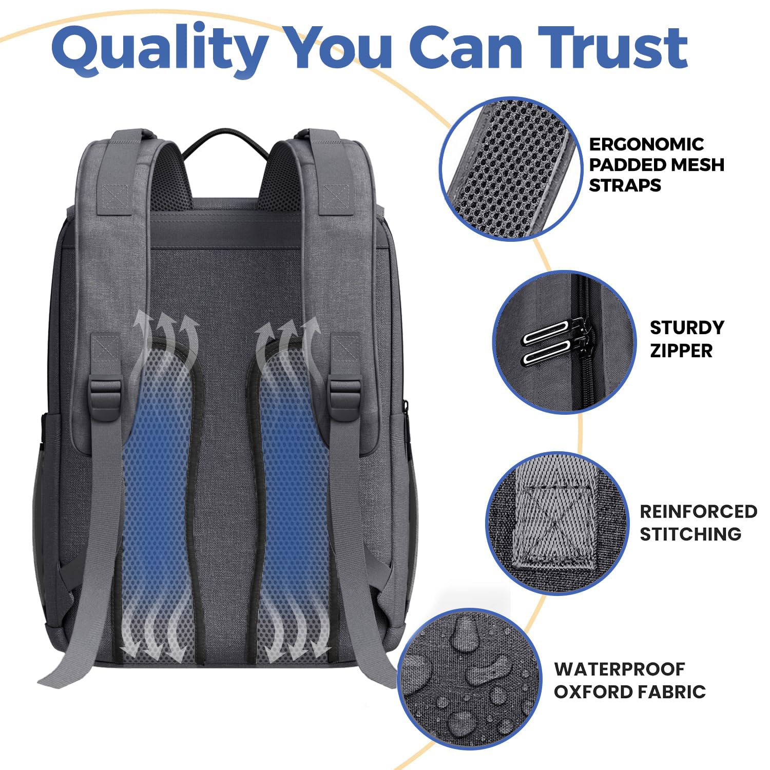 Pillani Baby Diaper Bag Backpack - Baby Bag for Girls & Boys, Large Waterproof Diaper Backpack - Baby Shower Gifts for Boys & Registry Must Haves - Travel Diaper Bags with Changing Pad - Newborn Stuff