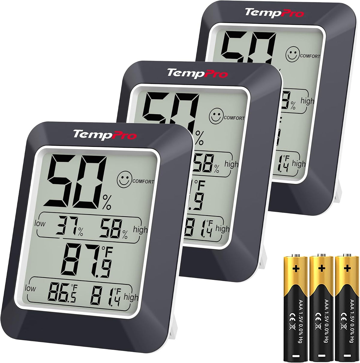 TempPro TempAir Digital Hygrometer Indoor Thermometer Humidity Monitor
