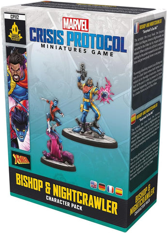 Marvel: Crisis Protocol Bishop & Nightcrawler CHARACTER PACK - X-Men Miniatures with Advanced Abilities! Tabletop Superhero Game, Ages 14+, 2 Players, 90 Minute Playtime, Made by Atomic Mass Games