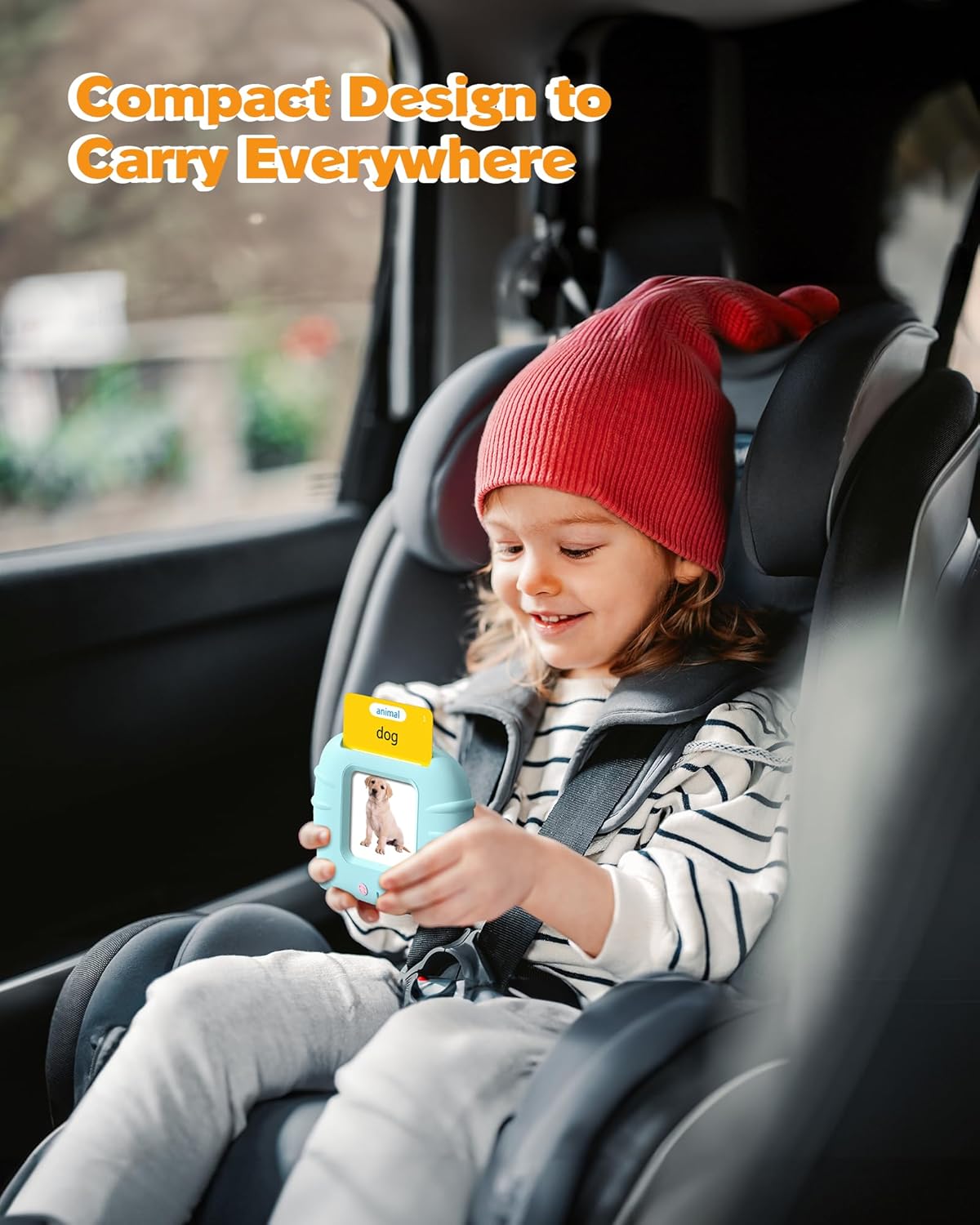 Airbition Talking Flash Cards for Toddlers Ages 1‑4,224 Words English Blue