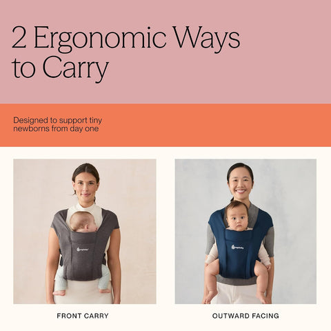 Ergobaby Embrace Newborn Baby Carrier for Infants 0-12 Months