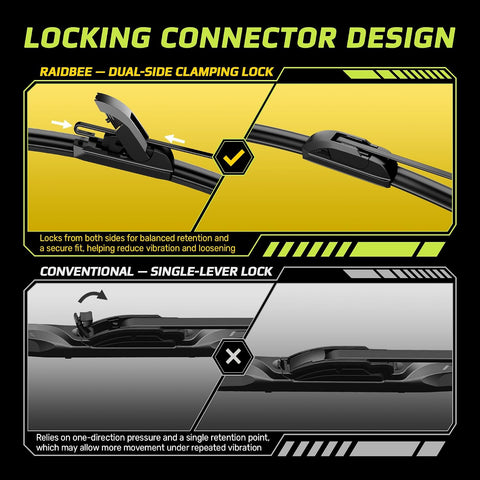 24" and 20" Silicone Windshield Wiper blades Replacement for