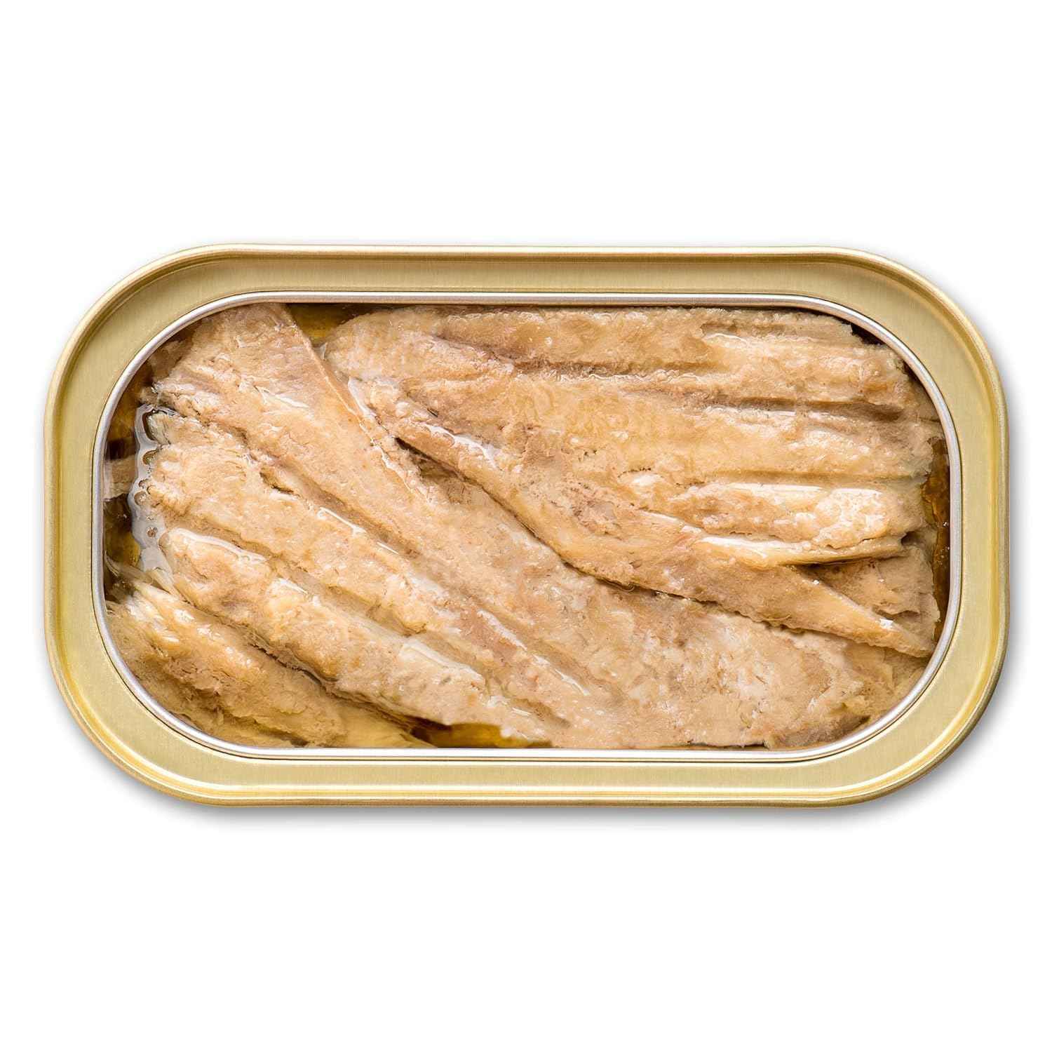 King Oscar Mackerel in Olive Oil, 4.05 Ounce Can (Pack of 12, Packaging May Vary), Skinless & Boneless, Wild Caught Canned Mackerel