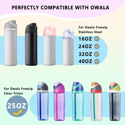 NTIERA Replacement Lid for Owala Freesip,Compatible with Owala Freesip Water Bottle 16oz 24oz 32oz 40oz,Premium Replacement Accessories for Owala Cap,Leakproof,BPA Free