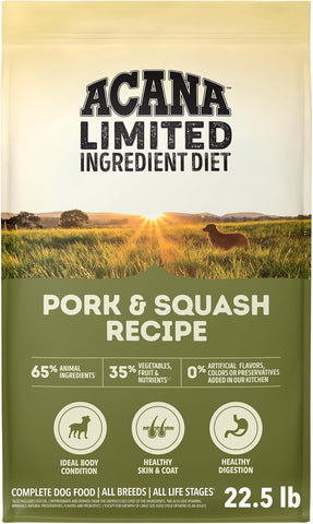 ACANA Singles Limited Ingredient Dry Dog Food Pork & Squash 22.5lb Bag