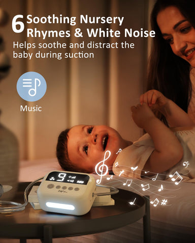 HEYVALUE Nasal Aspirator for Baby, Hospital Grade 9 Levels Suction, White