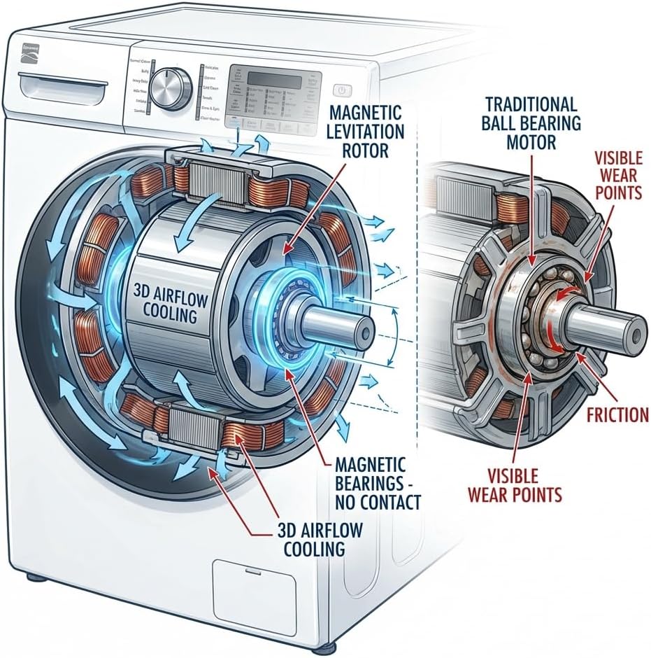 5.0 cu. ft. Black Stainless Steel Front Load Washer with Super Speed Wash and Steam