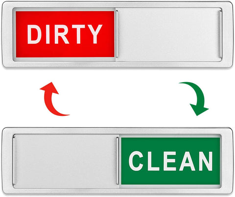 Cimkiz Dishwasher Magnet Clean Dirty Sign Easy to Slide Non-Scratching