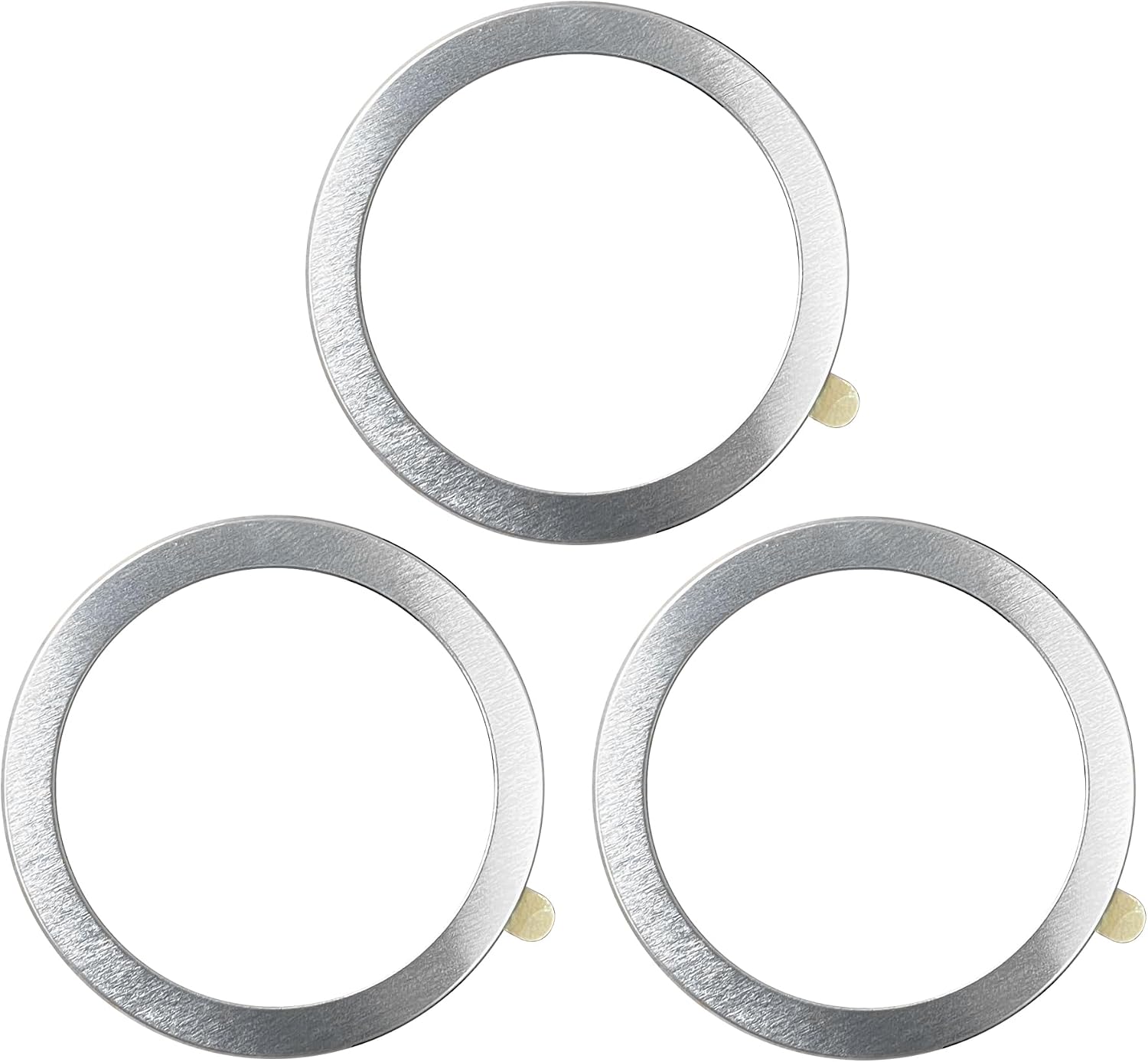TENOC Universal Metal Ring Sticker, 3Pcs, Silver