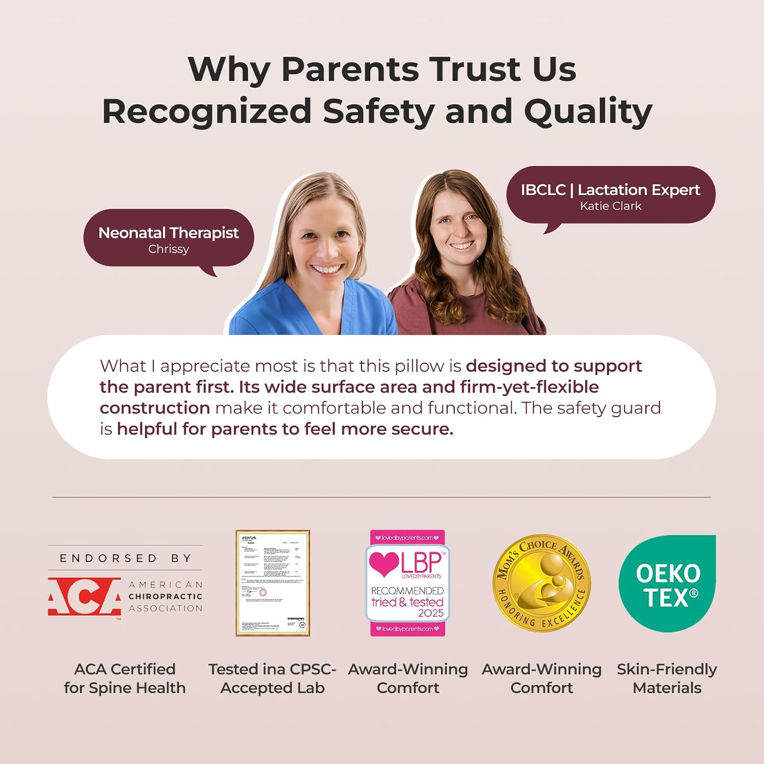 Momcozy Original Nursing Pillow for Breastfeeding - Innovative Safety Guard