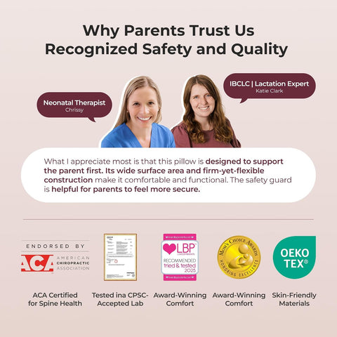 Momcozy Original Nursing Pillow for Breastfeeding - Innovative Safety Guard