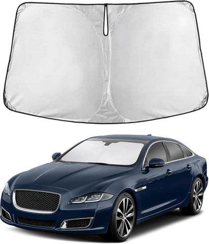 EcoNour Windshield Sunshade Compatible for Jaguar XJ 2010-2017 2018 2019