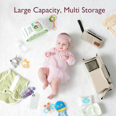 Momcozy Universal Stroller Organizer with Insulated Cup Holder