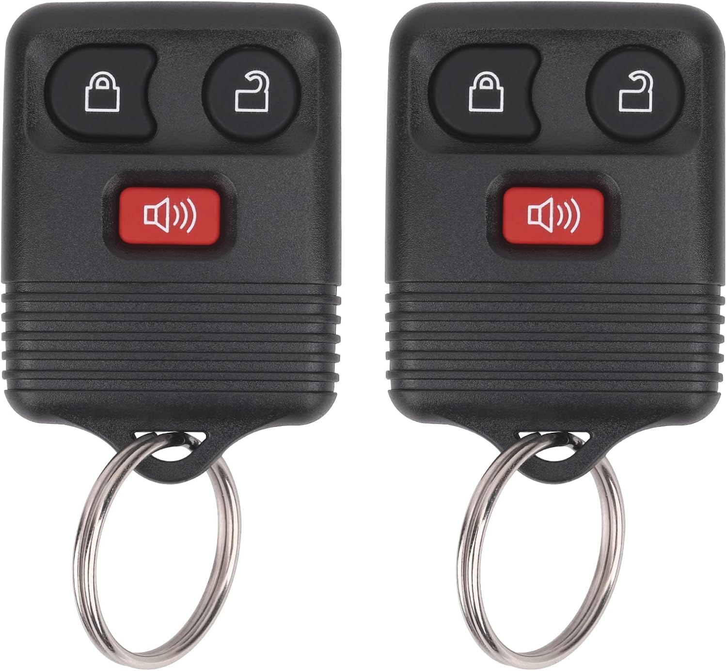 Vurkcy Keyless Entry Remote Key Fob Compatible with Ford F150 F250 F350 Escape Expedition Explorer Ranger, Lincoln, Mercury, Mazda and More, Replacement for CWTWB1U331 CWTWB1U345, 3 Button (Pack of 2)