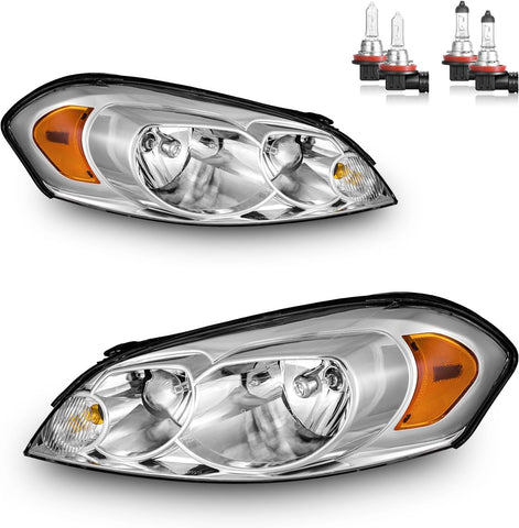 Halogen Headlights for 2006-2013 Chevy Impala