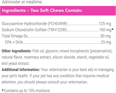 Nutramax Cosequin Joint Health Supplement for Cats, Soft Chews, 60ct