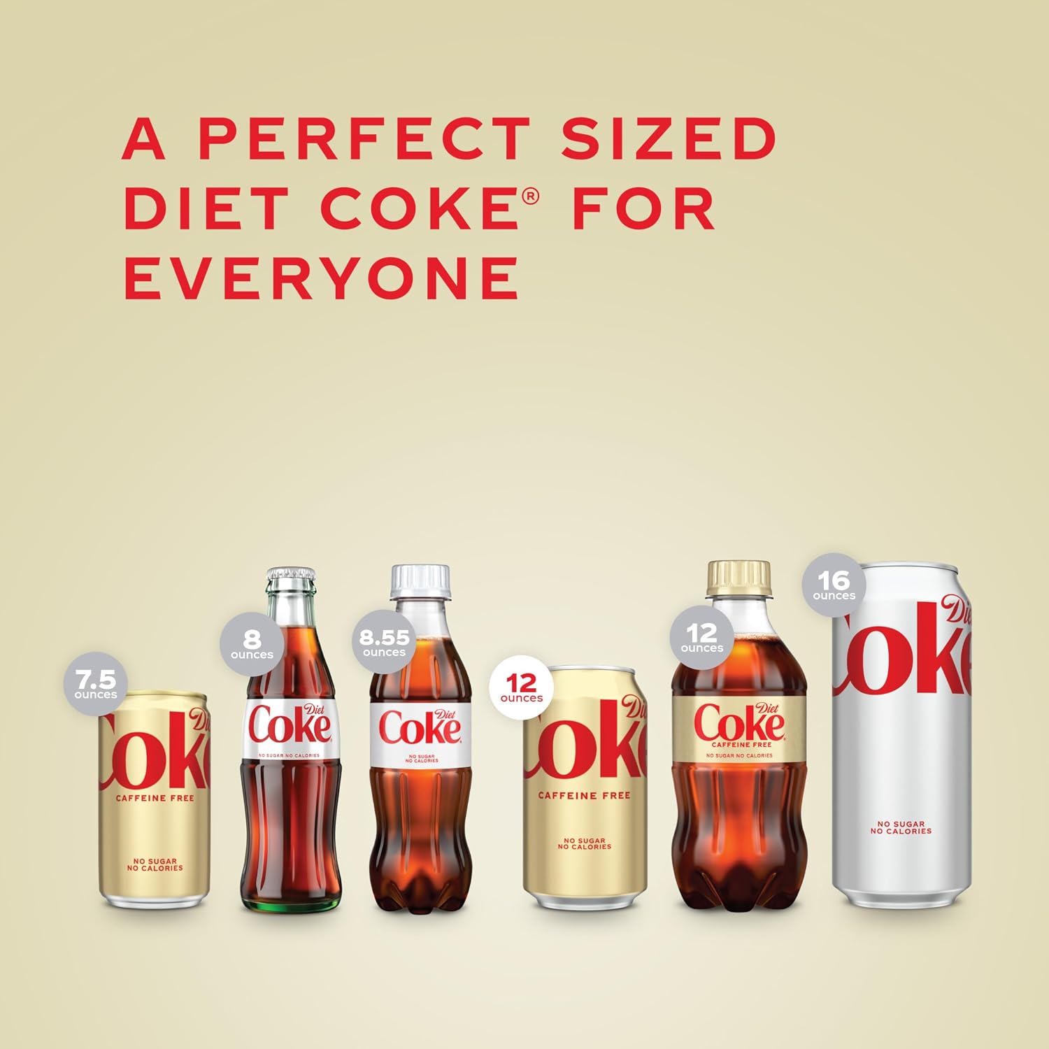 Diet Coke Caffeine-Free Soda Soft Drink Fridge Pack Cans, 12 fl oz, 12 Pack