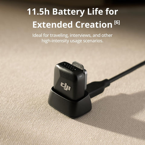 DJI Mic Mini (2 TX + 1 Mobile RX), Ultralight, Active Noise Cancelling