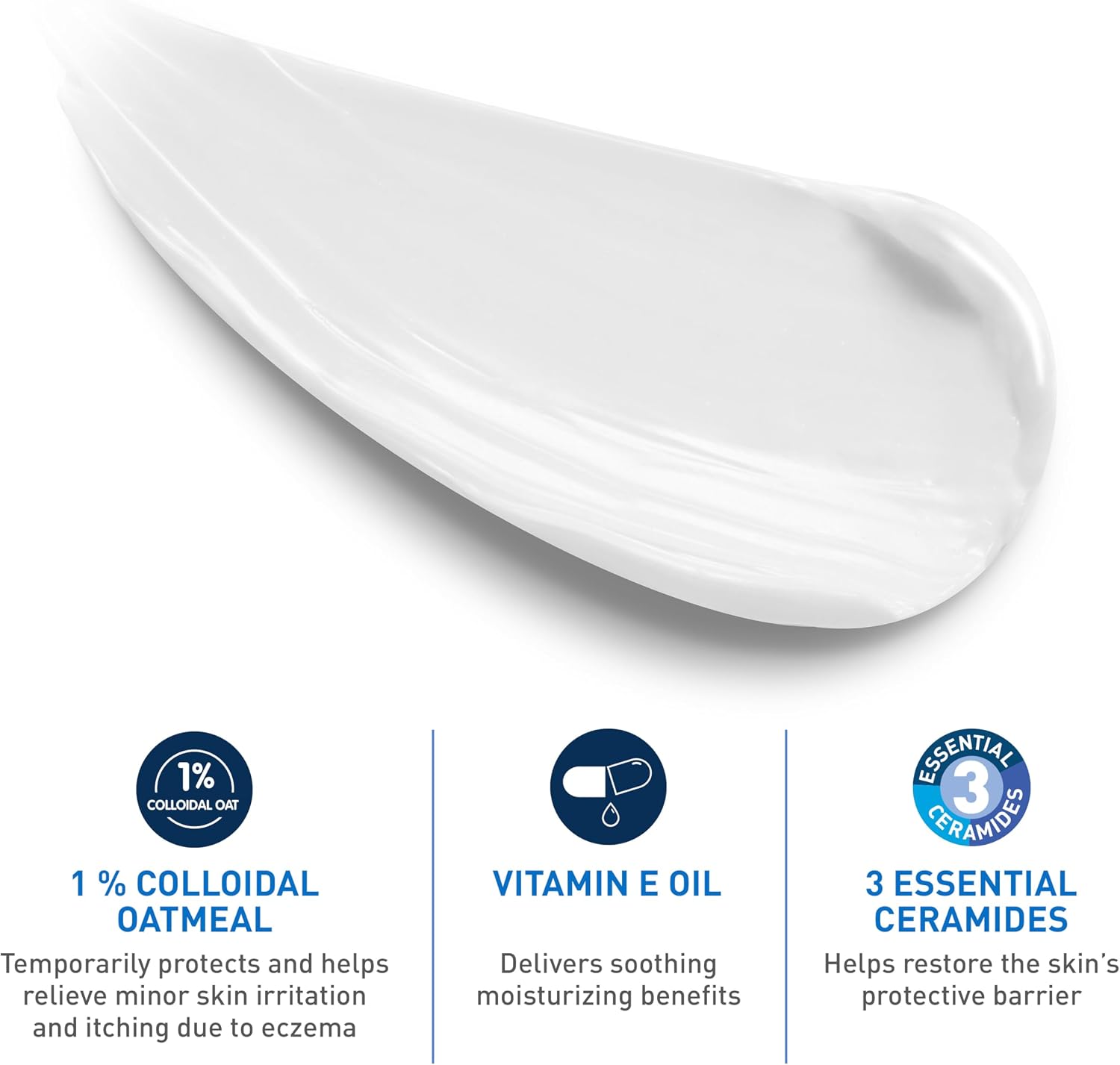 CeraVe Baby Eczema Relief Cream with 1% Colloidal Oatmeal & Vitamin E, 5oz