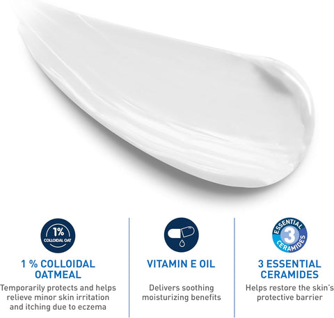CeraVe Baby Eczema Relief Cream with 1% Colloidal Oatmeal & Vitamin E, 5oz