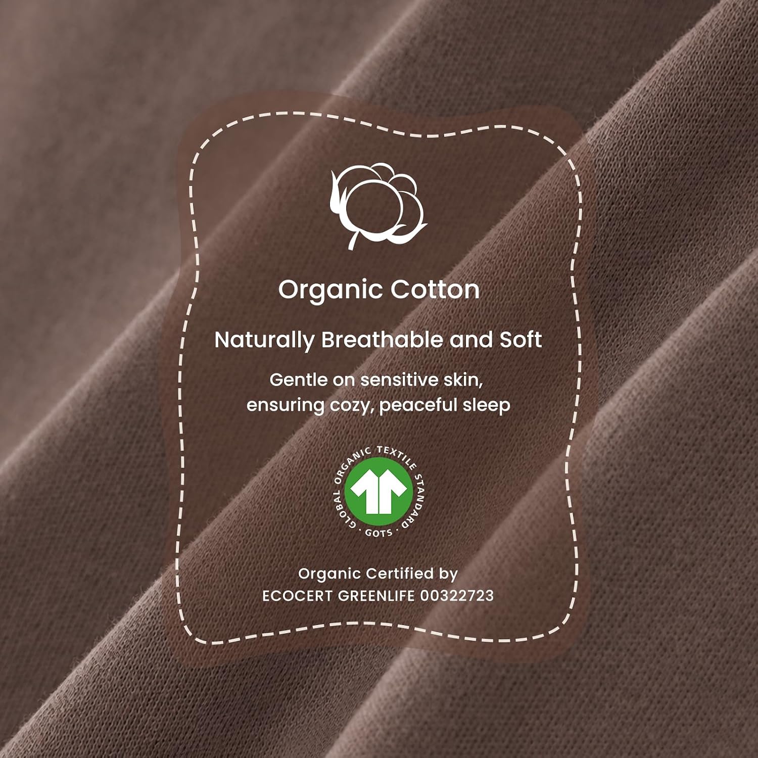 KaiyaBaby Organic Cotton Baby Sleep Sack, Long Sleeve 2.5 TOG, 18-36M