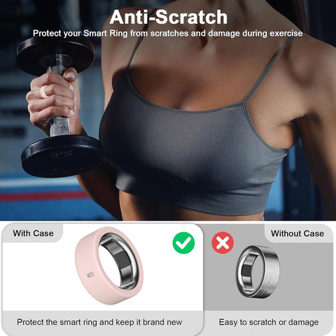 12 Pack Ring Cover Compatible with Oura Ring Gen 4/4 Ceramic/Gen 3
