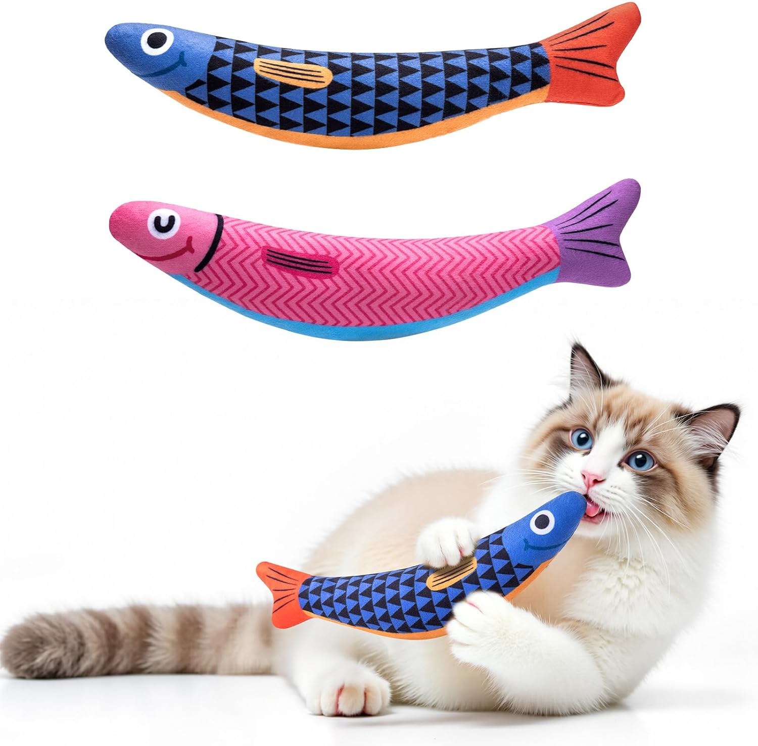 PetBusy Cat Toys with [5000 mg A+Natural Catnip & Silvervine] Kicker Fun
