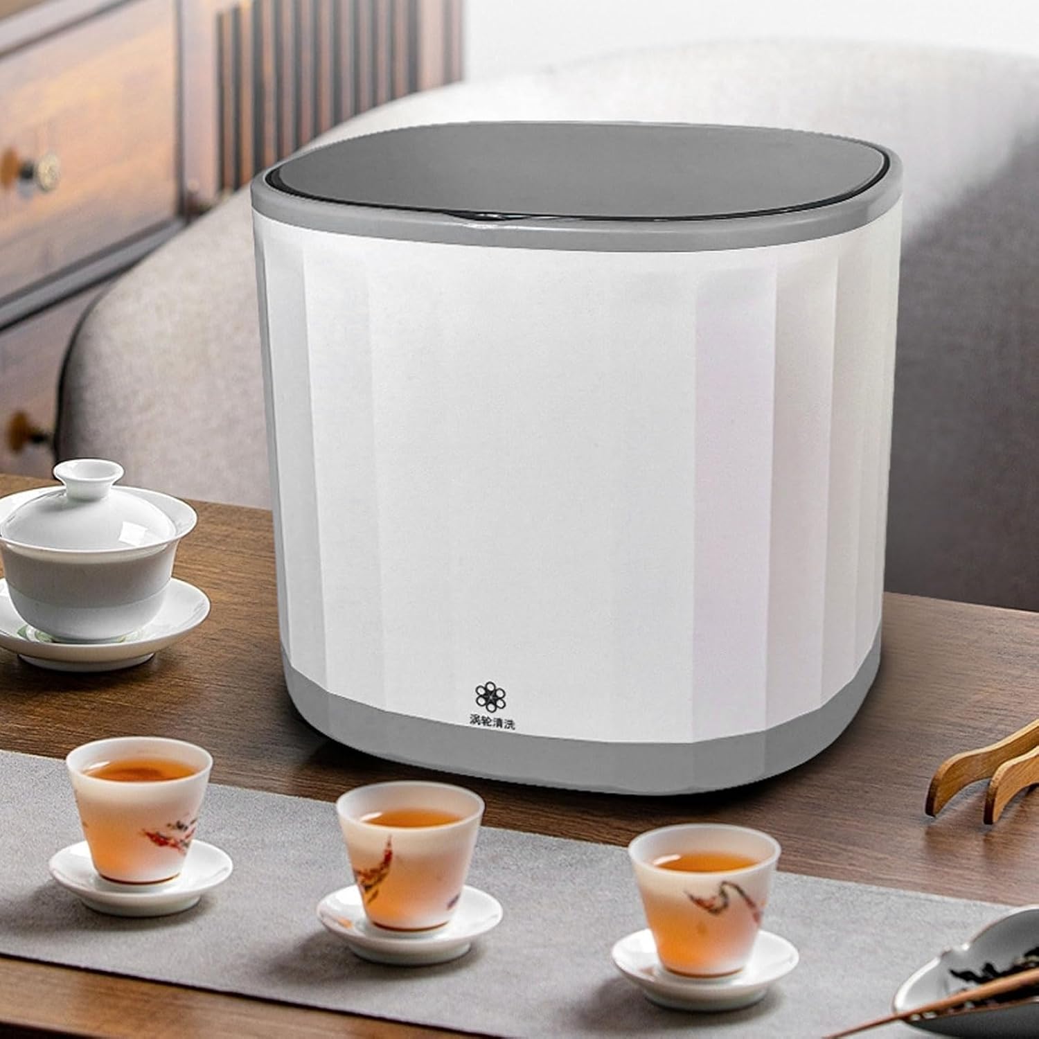 Rechargeable Dish Washing Machine, Portable Sink Dishwasher with 7.5 L Built in Water Tank 360° Dual Spray Arms for Home and RV