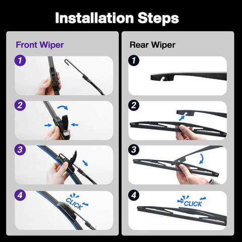 Wiper Blades for Subaru Outback 2020-2024, Windshield Wipers 3-Piece