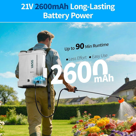 Battery Powered Backpack Sprayer 4 Gallon, 21V 2.6Ah Electric Sprayer