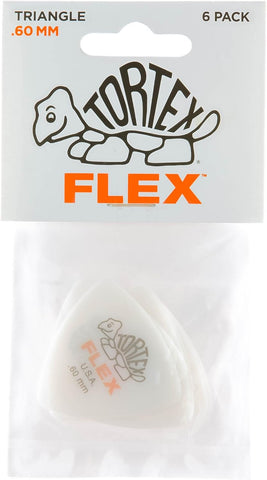 Jim Dunlop Tortex® Flex™ Triangle Pick .60MM - 6 Pack