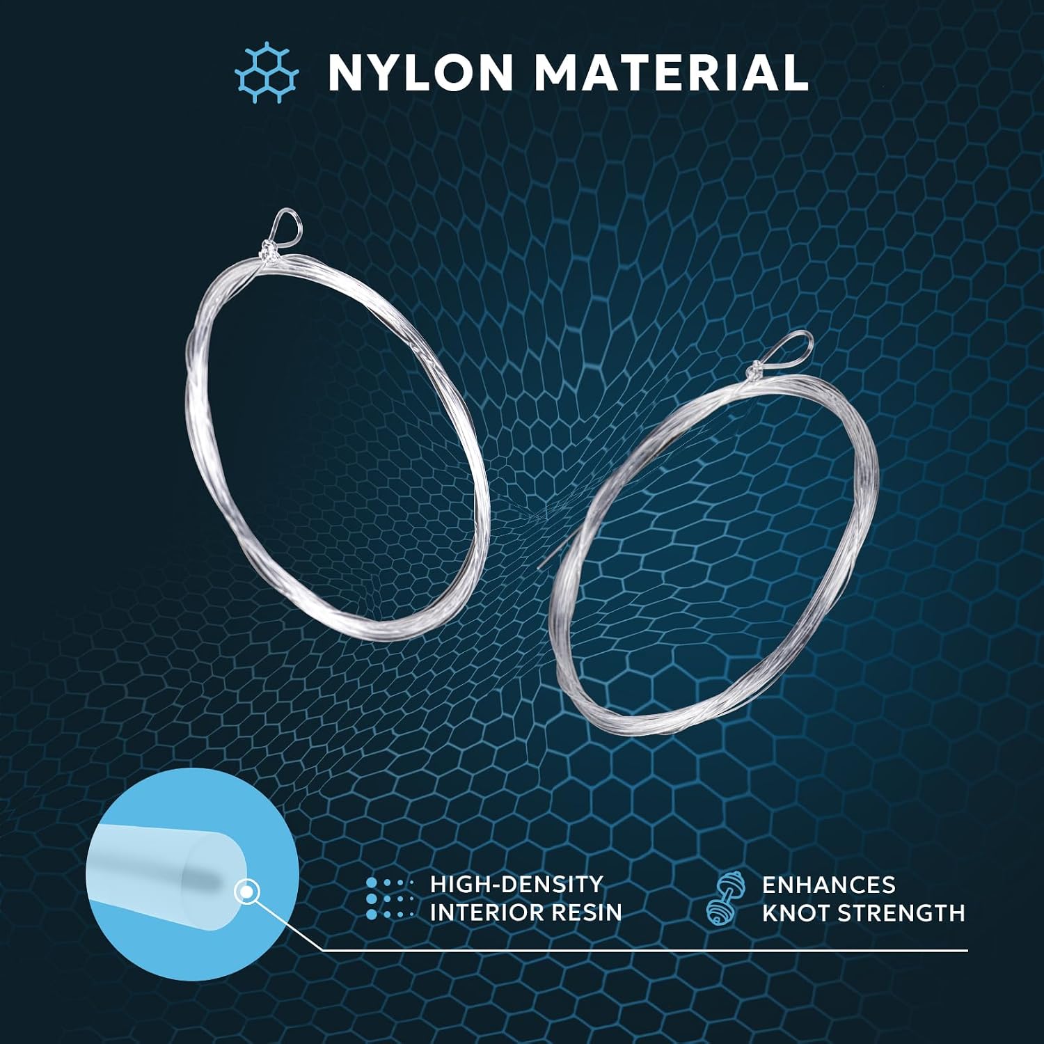 SF Pre-Tied Loop Fly Fishing Tapered Leader Nylon Clear Trout Freshwater Saltwater Bonefish Permit Bass Salmon Steelhead 7.5FT 9FT 10FT 12FT 15FT 0X 1X 2X 3X 4X 5X 6X 7X