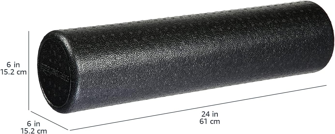 Amazon Basics High Density Foam Roller for Exercise and Recovery, 24 Inches, Black