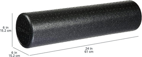 Amazon Basics High Density Foam Roller for Exercise and Recovery, 24 Inches, Black