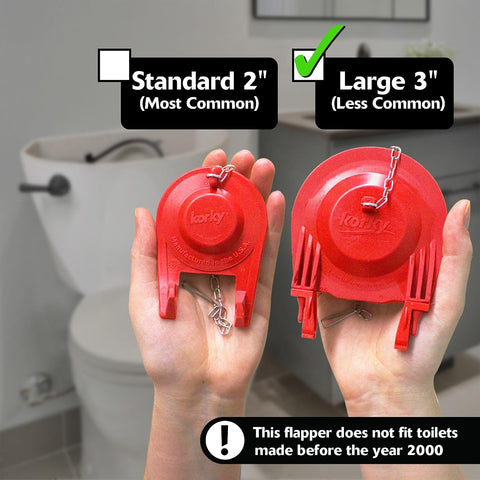 Korky Large 3-Inch Premium Toilet Flapper