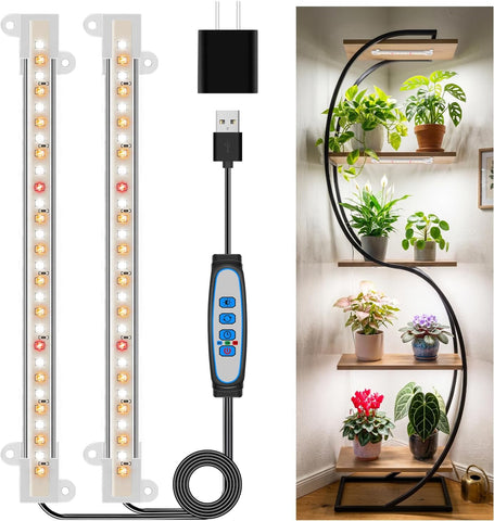 Kullsinss 8in Grow Lights Strips, 56 LEDs Plant Lights for Indoor Growing