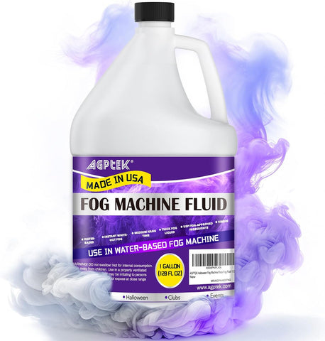 AGPTEK 1Gal Fog Machine Liquid, Water-Based Fog Juice for 400-1500W Foggers
