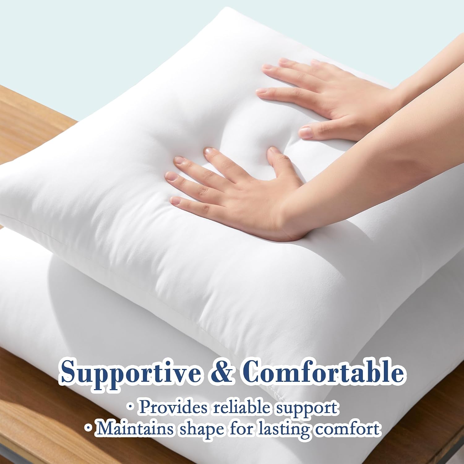 puredown® 12x20 Outdoor Pillow Inserts, Down Alternative Filling, Set of 4