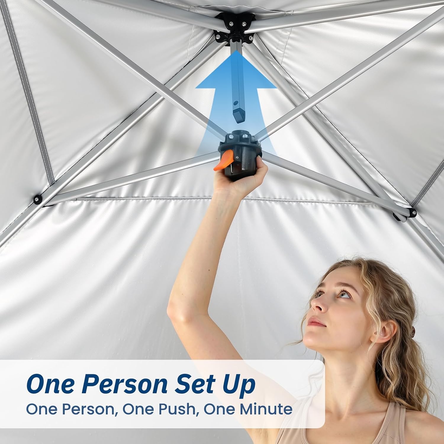 10x10 Pop Up Canopy Tent with 4 Sidewalls, Portable Outdoor Shelter