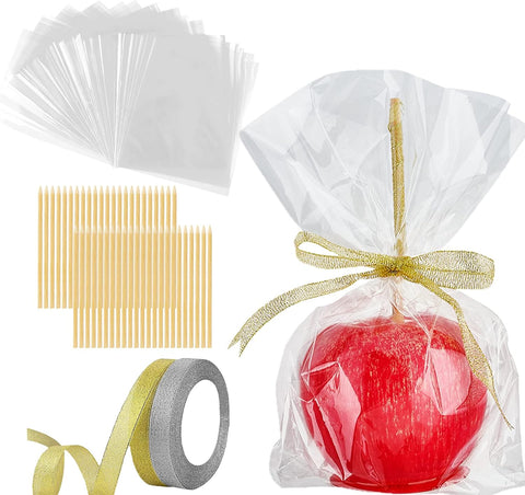 Ocmoiy DIY Candy Apple Kits, 100 Pcs
