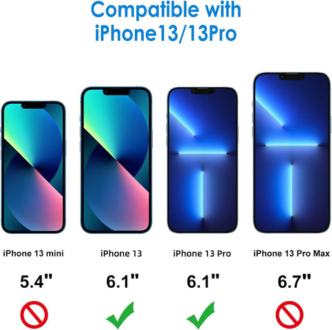 JETech Screen Protector for iPhone 13/13 Pro, 3-Pack